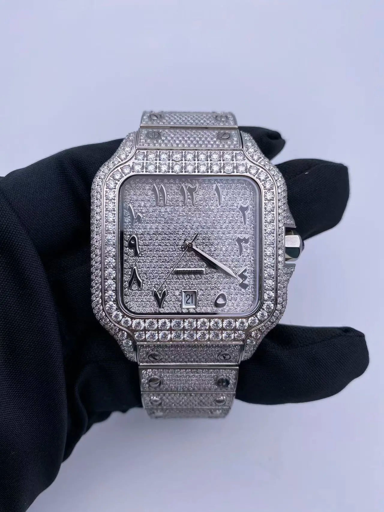 Wholesale Sport Luxury Iced Out Watches Men Women Hip Hop VVS D Colour Moissanite Watches Automatic Mechanical Watches