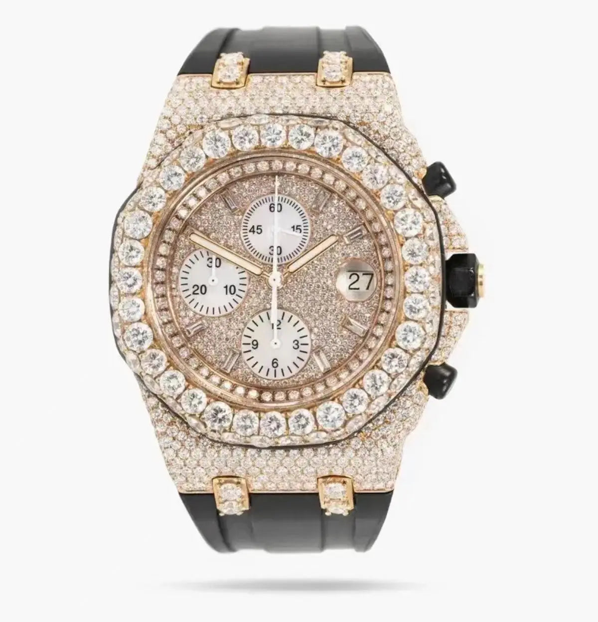 Automatic Mechanical Watches Swiss Movement Luxury Iced Out Watch Men Women Designers Hip Hop VVS D Colour Moissanite Watches