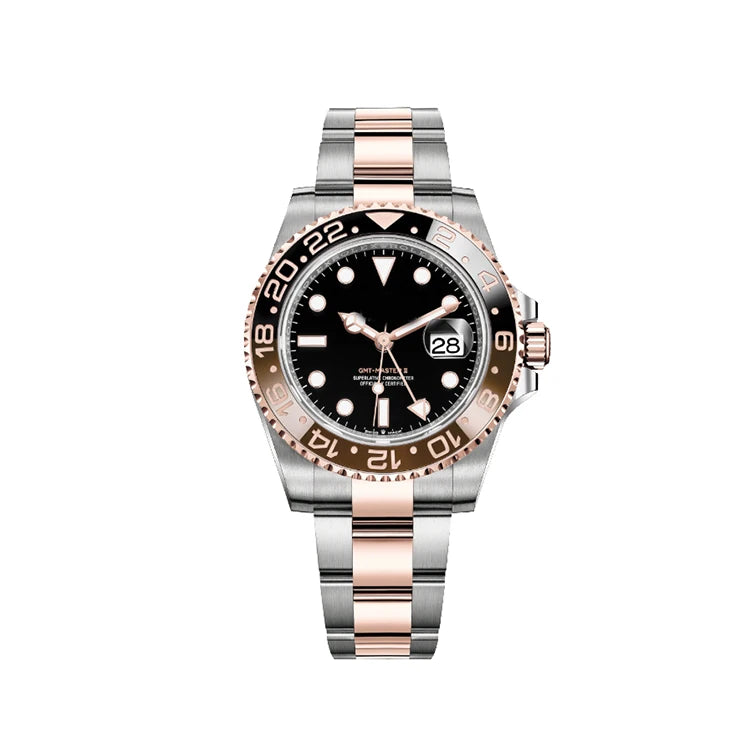 Factory Customized 40mm Luminous Mechanical Watch 5A+ Quality 904L Stainless Steel High Luxury Sport Feature with Power Reserve