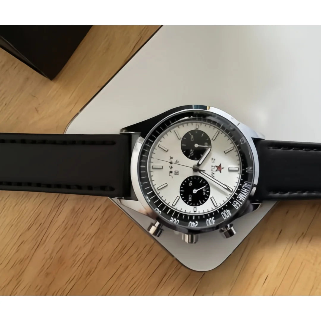 High-quality, functional 40mm trendy minimalist sports chronograph quartz watch for men A+