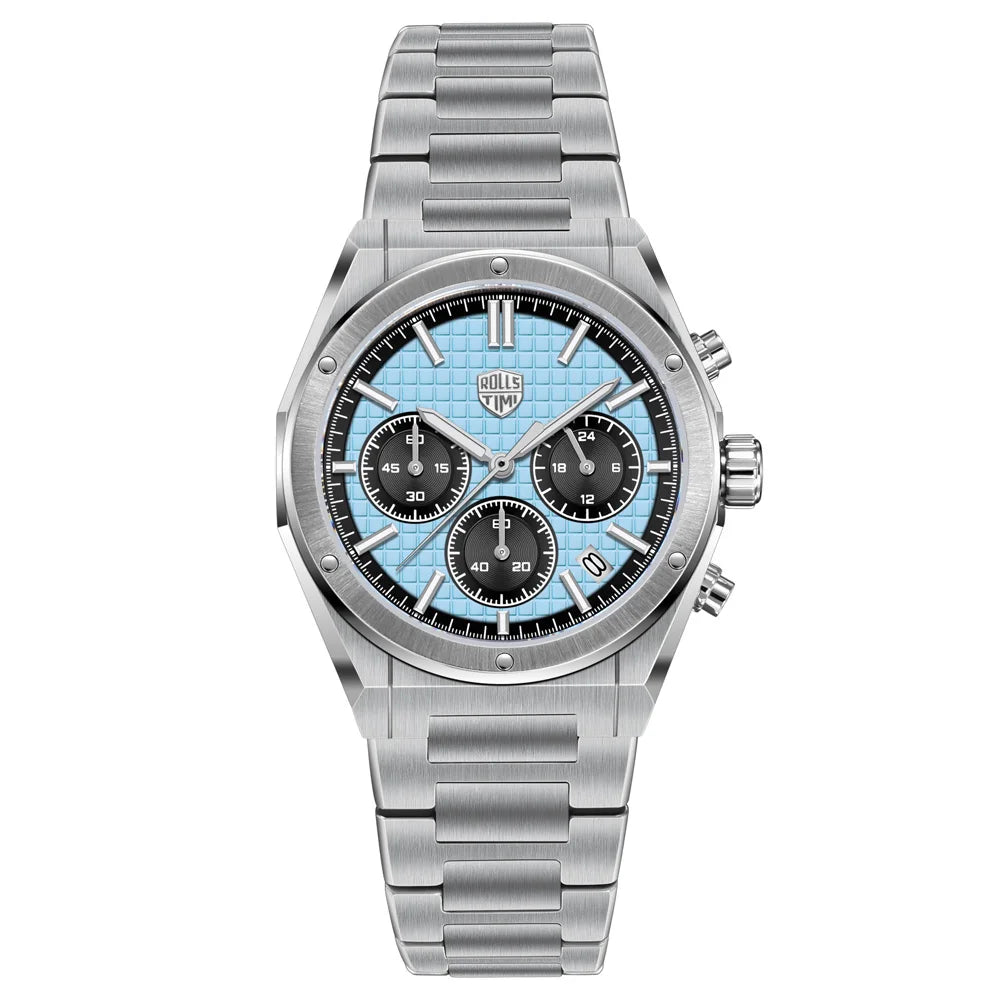 2025 New Engineer Design Rollstimi Chronograph Men's Watch Top Luxury Quartz Watch For Men 316l Stainless Steel Waterproof Watch