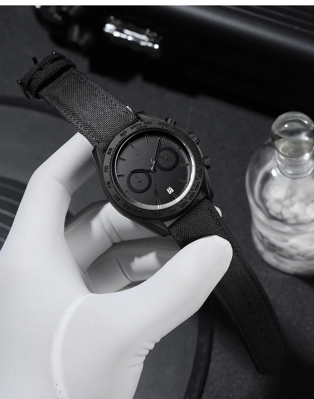 QINGXIYA Fashion Chronograph Quartz Watch for Men Sports Leather Strap Waterproof Date Luxury Mens Watches Relogio Masculino