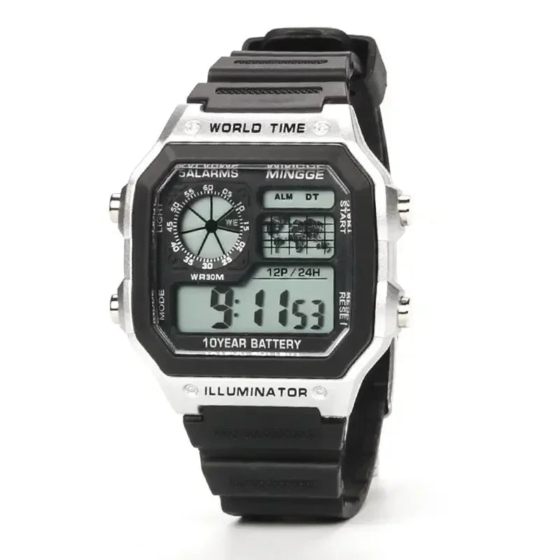 Digital Watches Men Sports Luminous Chronograph Waterproof Ultra-thin Electronic Wrist Watches Relogio Masculino Reloj Hombre