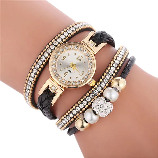Relogio Bracelet Watches Women Wrap Around Fashion Bracelet Fashion Dress Ladies Womans Wrist Watches for Women Watch 2021