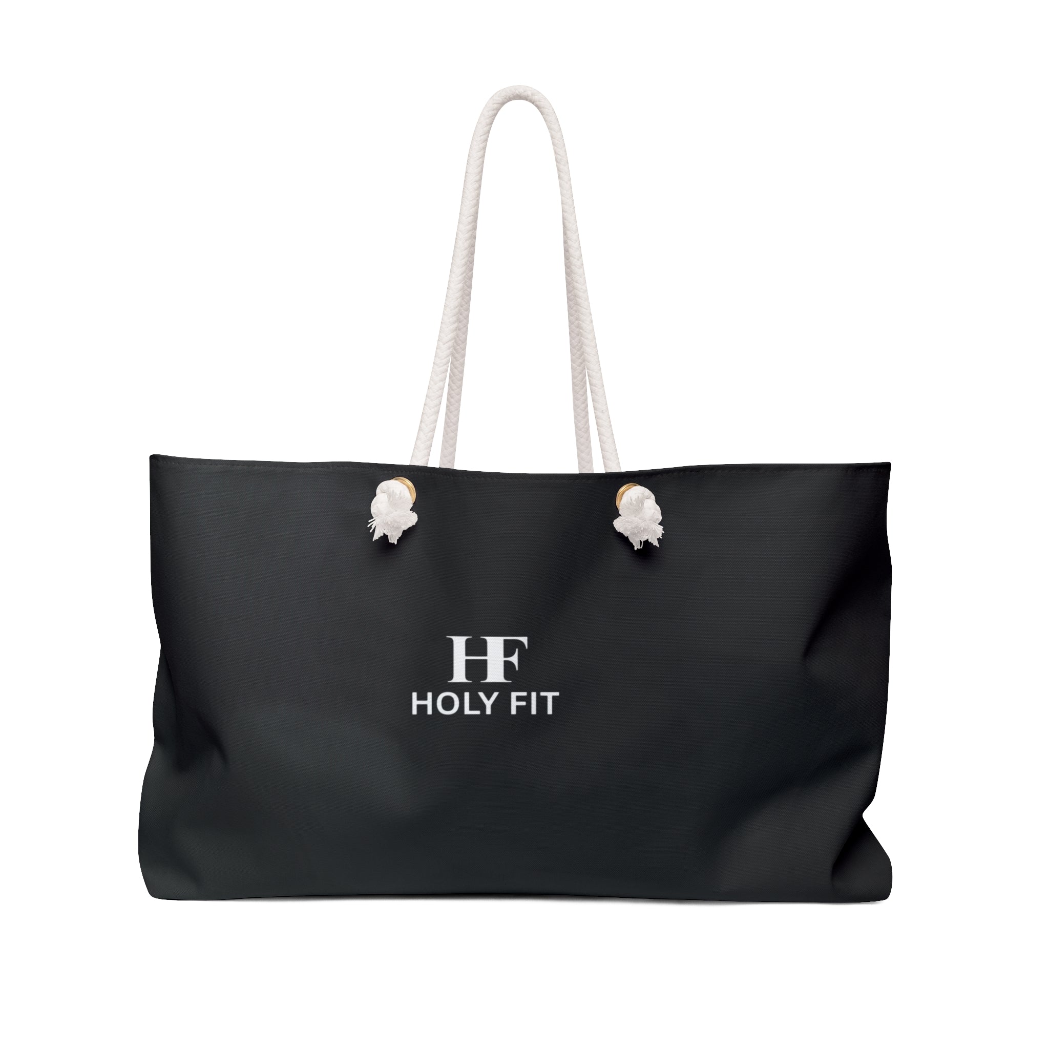 Chic Black Weekender Bag, Stylish Travel Tote for Beach, Gym, Weekend Getaways, Perfect Gift for Her, Travel Essential