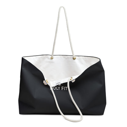 Chic Black Weekender Bag, Stylish Travel Tote for Beach, Gym, Weekend Getaways, Perfect Gift for Her, Travel Essential