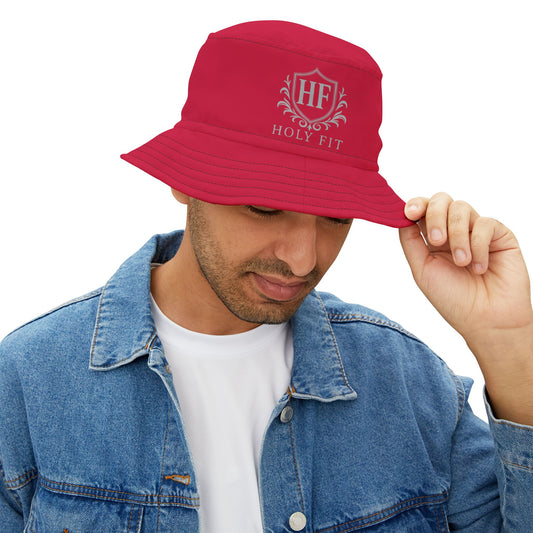 Red Bucket Hat - Stylish Sun Protection, Vintage Aesthetic, Summer Accessory, Perfect for Outdoor Events, Unisex Fashion