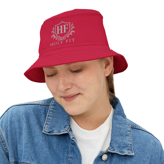 Red Bucket Hat - Stylish Sun Protection, Vintage Aesthetic, Summer Accessory, Perfect for Outdoor Events, Unisex Fashion