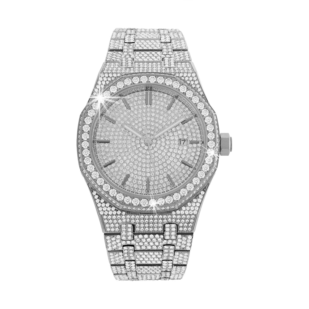 Designer Luxury Sapphire Automatic Mechanical Movement Watches Iced Out VVS Moissanite Watches for Men Wholesale