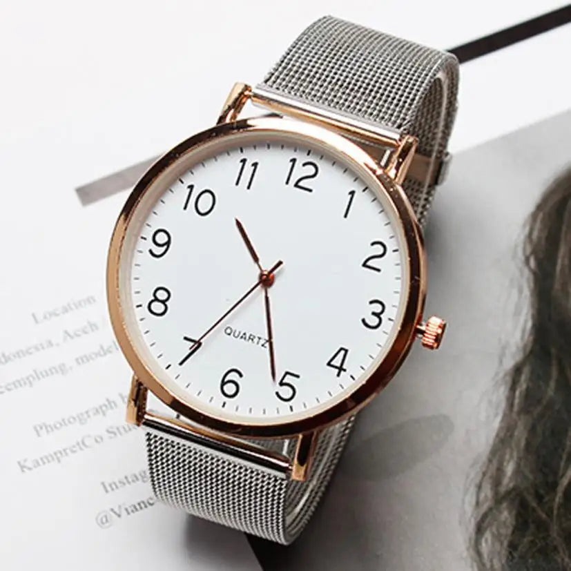 Luxury Hot Watch Men Fashion Sport Quartz Clock Mens Watches Unisex Simple Business Fashion Steel Strip Quartz Brand Wrist Watch