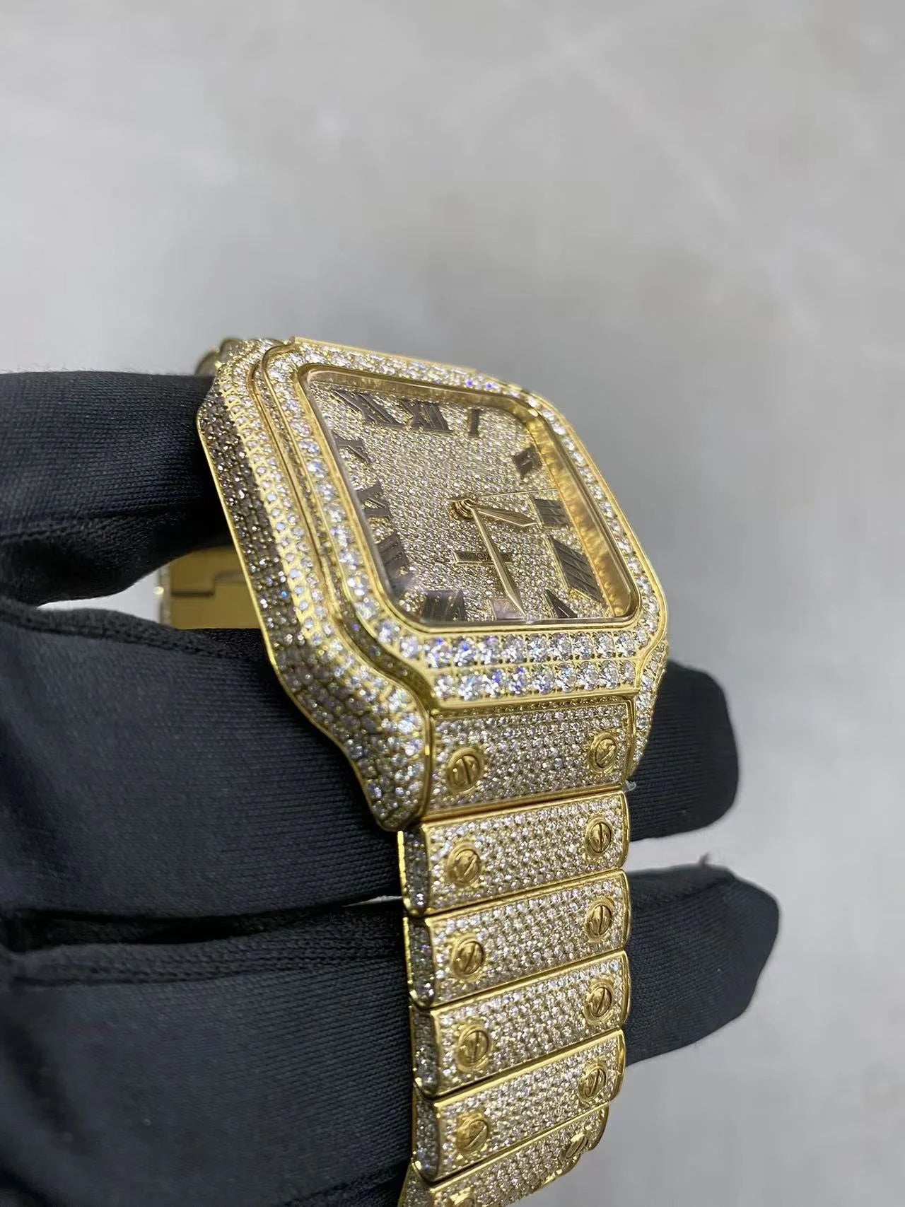 Wholesale Sport Luxury Iced Out Watches Men Women Hip Hop VVS D Colour Moissanite Watches Automatic Mechanical Watches