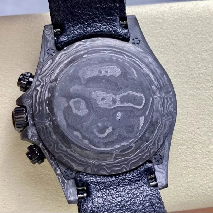 Luxury Luminous Mechanical Watch Waterproof 40mm Top Quality DIW Factory ETA 4130 Movement Carbon GET Skeleton Watch