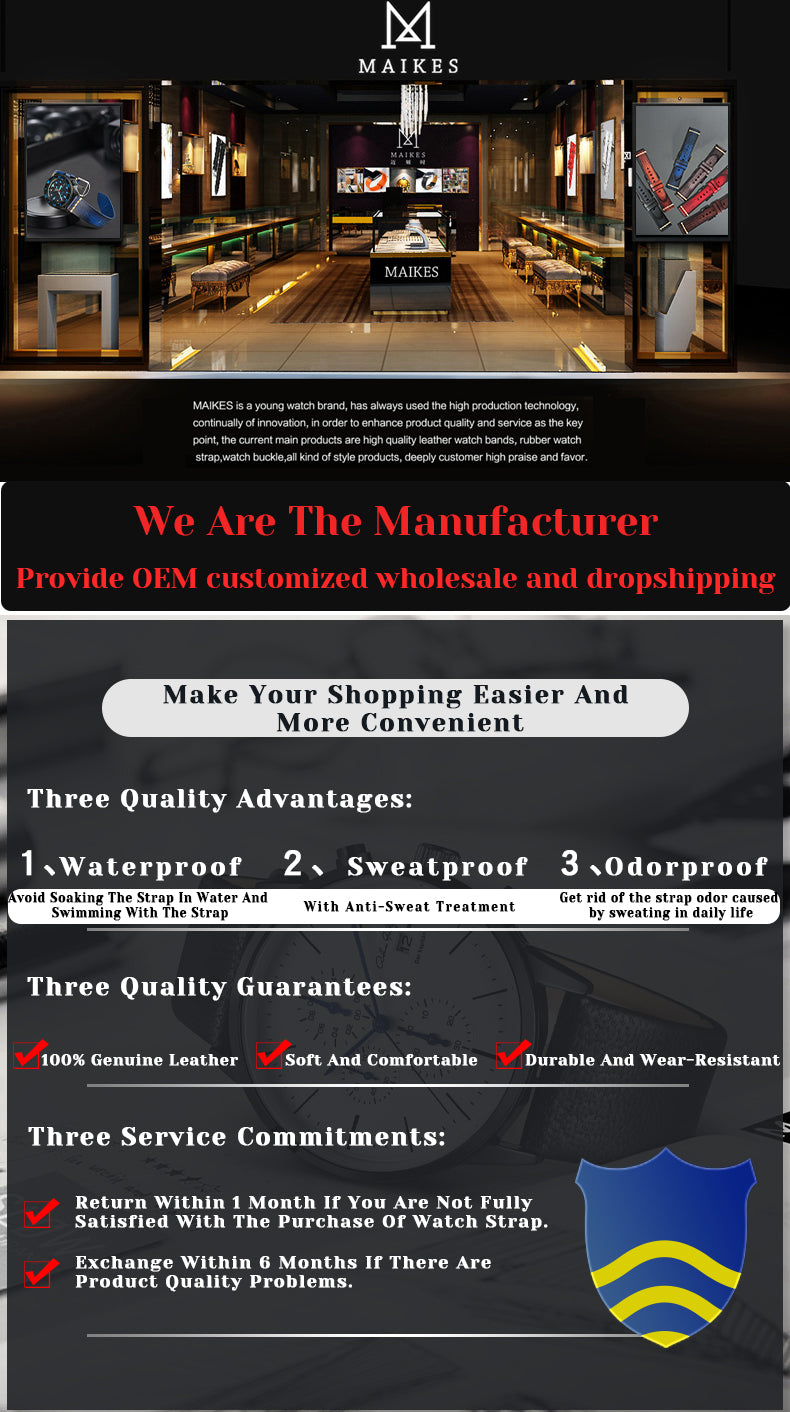 Leather Strap For rolex_watch man Watchband Galaxy Watch Strap 18mm 20mm 22mm 24mm Watch Band Wrist Bracelets Roes Gold Buckle