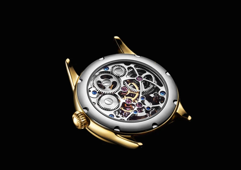 Aesop Flying Tourbillon Mechanical Watch For Men Eight Horses Stylish Waterproof Wristwatch Stylish Skeleton Dial Luxury 2025A