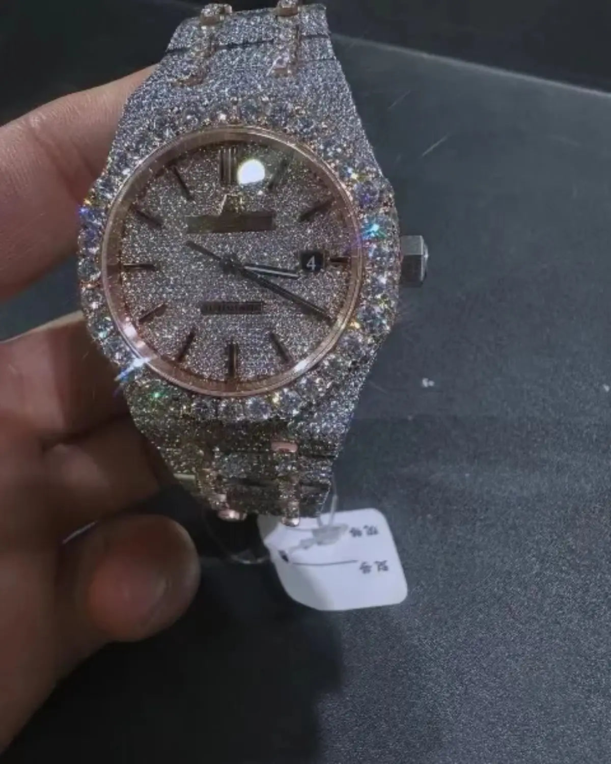 Automatic Mechanical Watches Swiss Movement Luxury Iced Out Watch Men Women Designers Hip Hop VVS D Colour Moissanite Watches