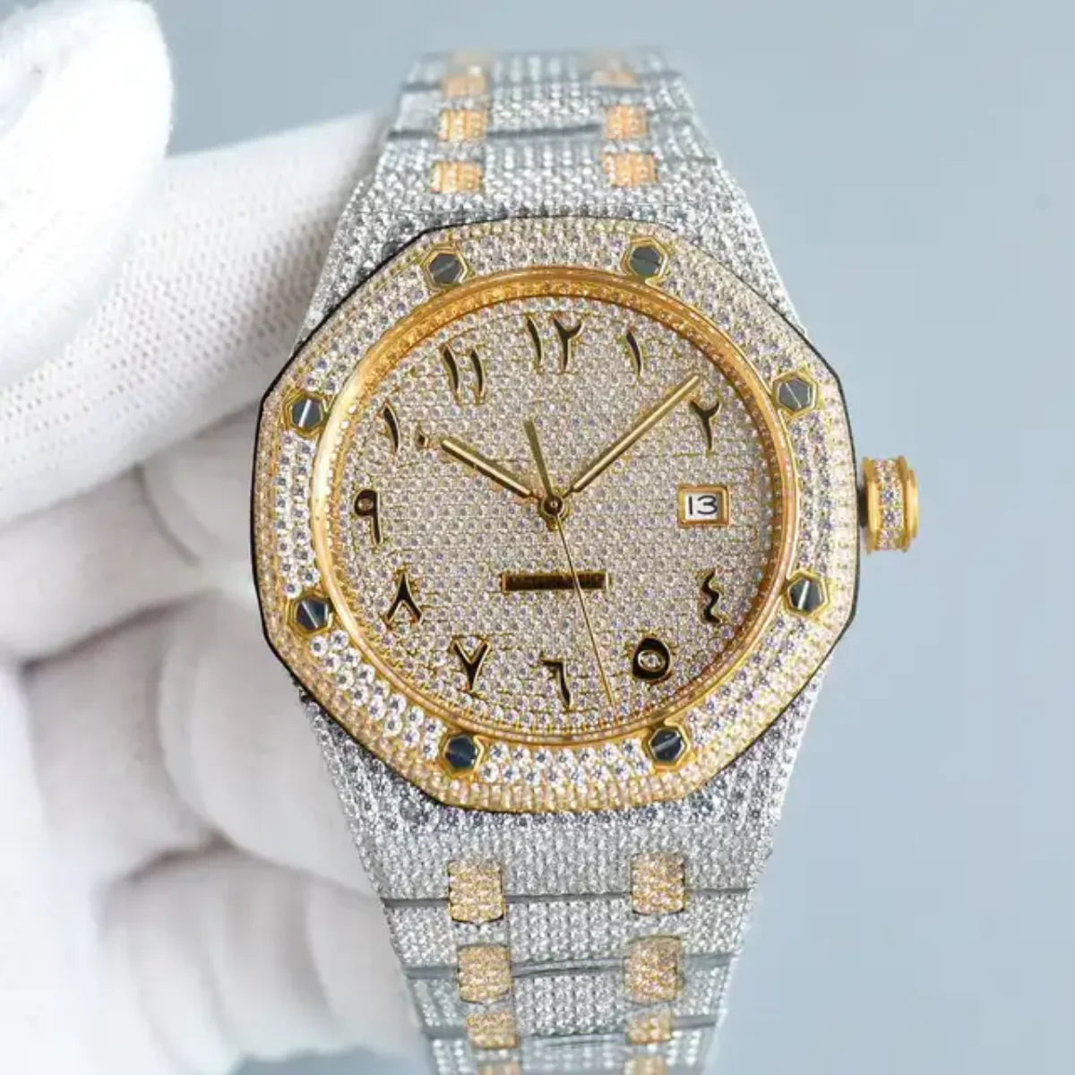 Automatic Mechanical Watches Swiss Movement Luxury Iced Out Watch Men Women Designers Hip Hop VVS D Colour Moissanite Watches