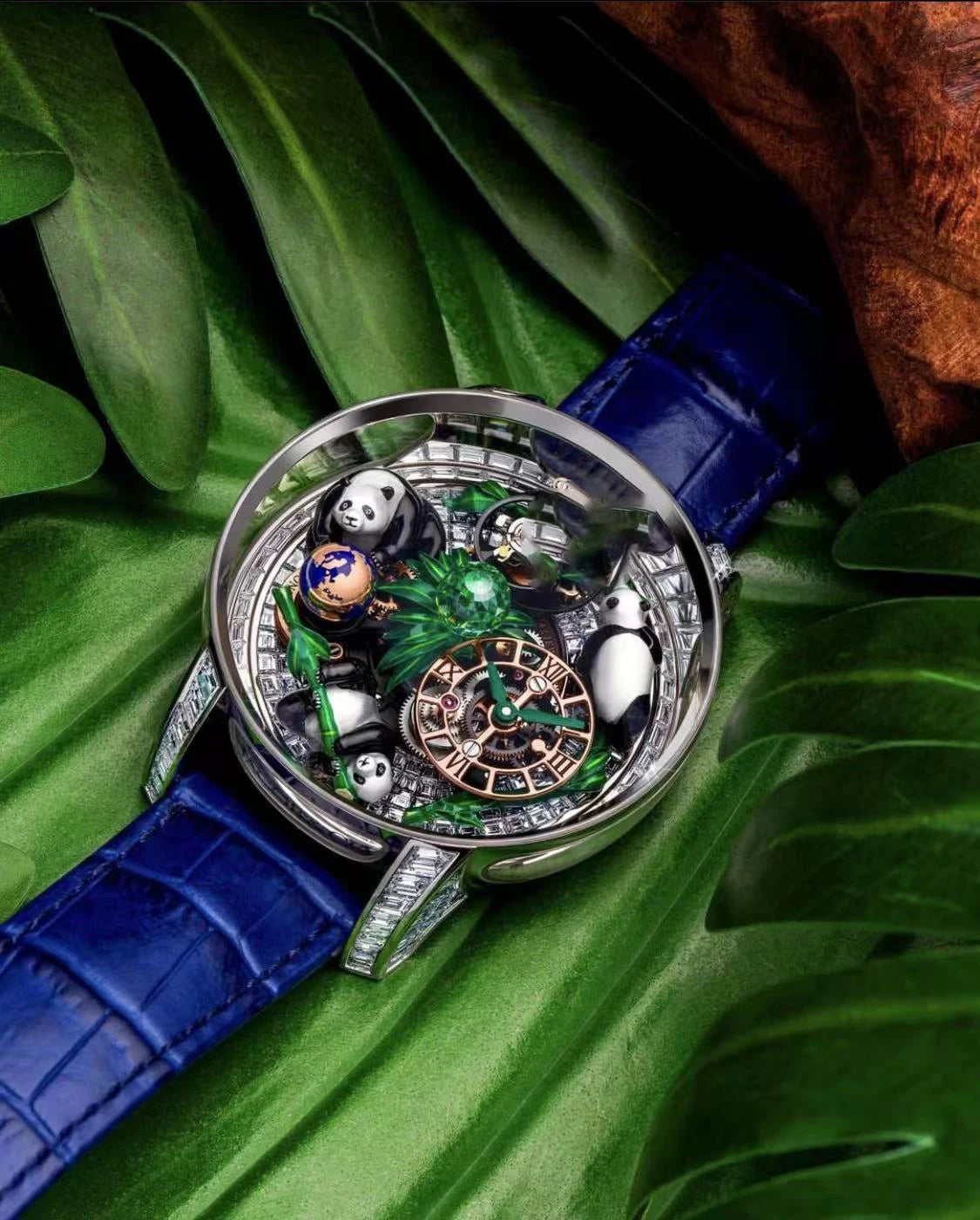 Custom logo Watch  Personalized Customized Animal Watch with Skeletonized Mechanical Watches Men Fashion