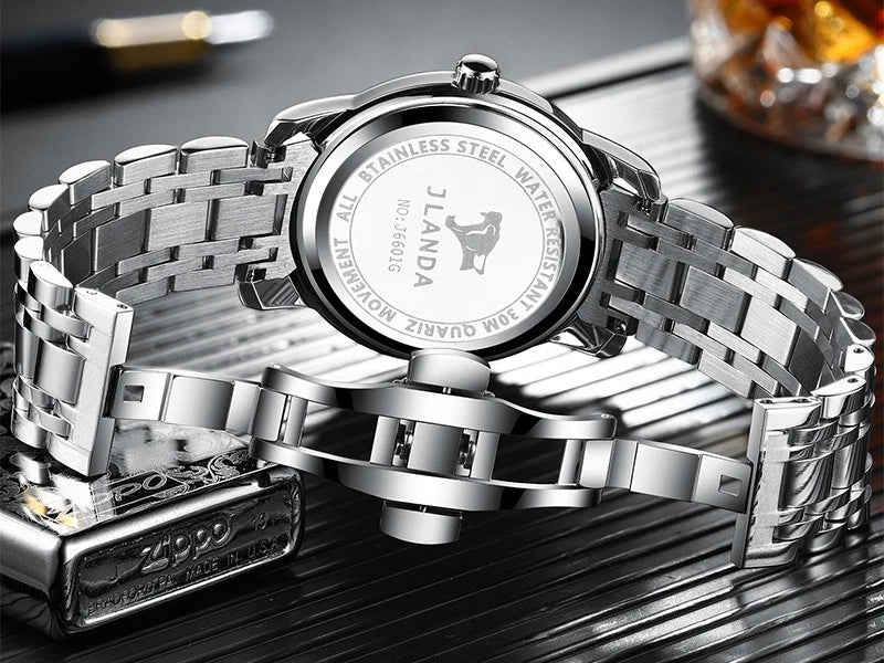 Relojes Hombre Top Brand Watches Men Quartz Business Sport Watches Luxury Gold Stainless Steel Waterproof Date Wrist Watch