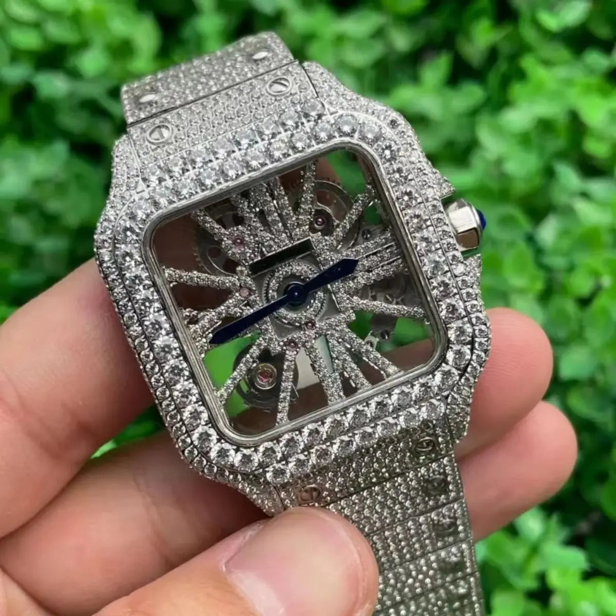 Wholesale Factory VVS Moissanite Diamond Watches Arabian Studded Wrist Iced Out Watch for Gift Hip Hop Iced Out Brand Watches