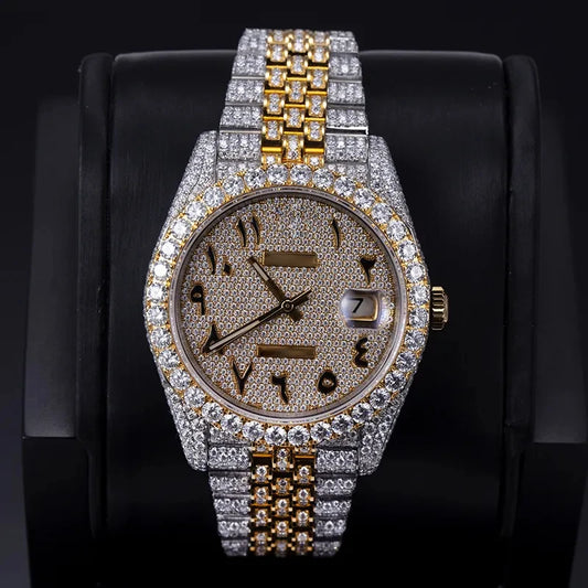 Hip Hop Sport Luxury Iced Out Watch Men Designers Watches Automatic Mechanical VVS D Colour MoissaniteSwiss Movement Watches