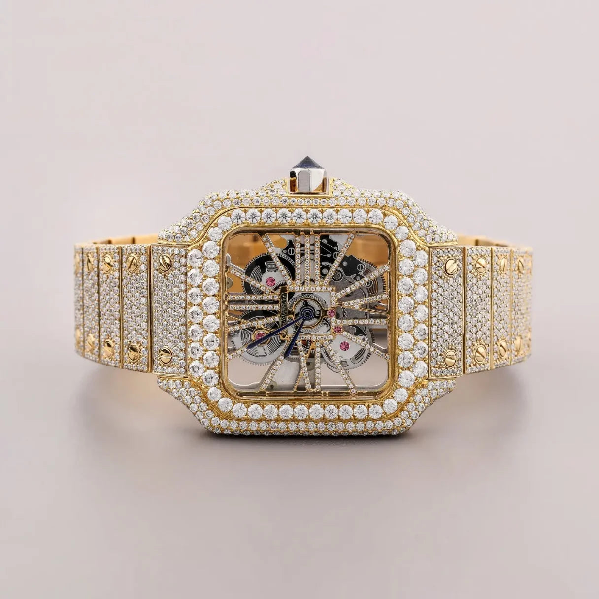 Wholesale Factory VVS Moissanite Diamond Watches Arabian Studded Wrist Iced Out Watch for Gift Hip Hop Iced Out Brand Watches