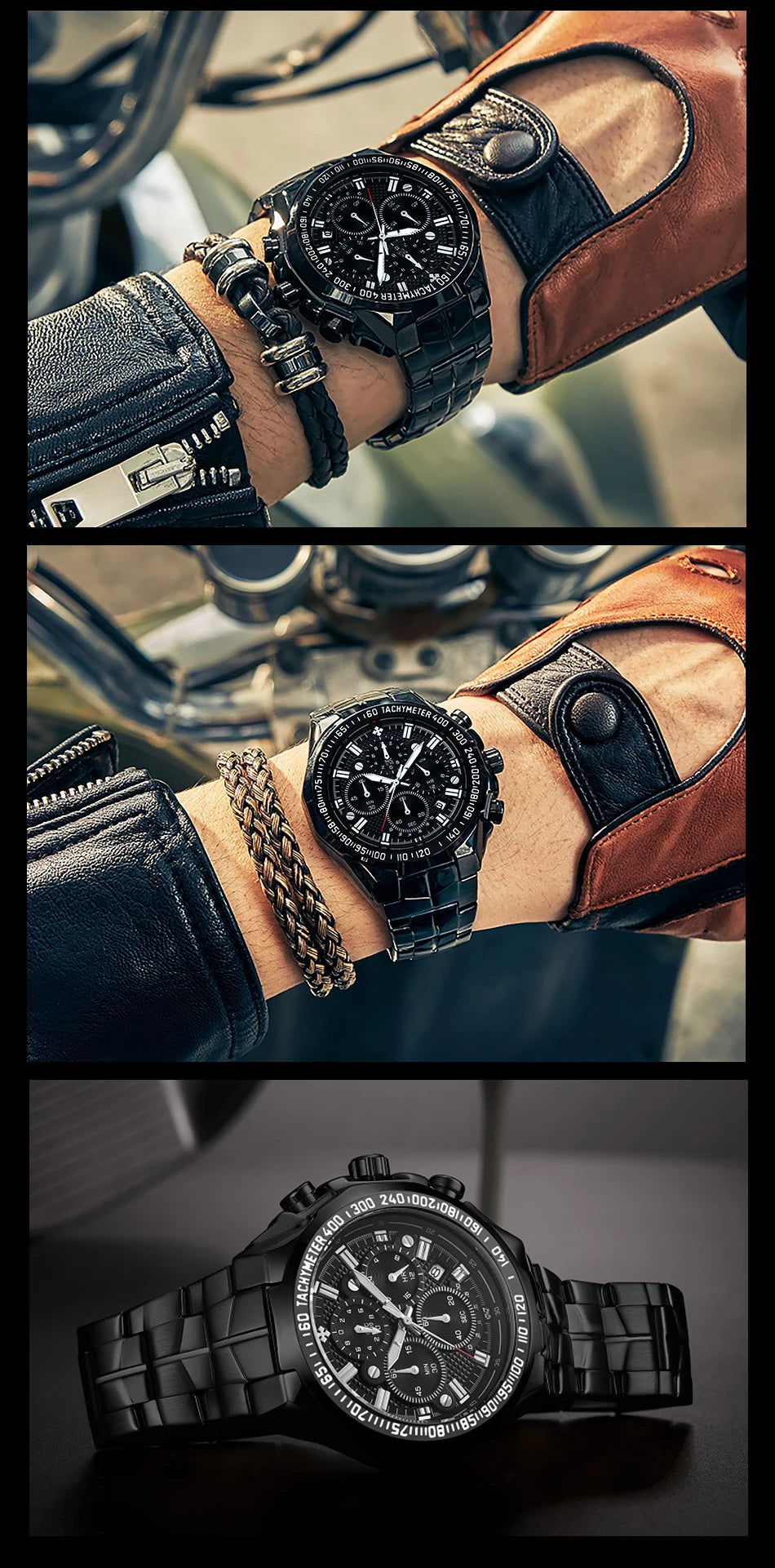 Relogio Masculino WWOOR Mens Watches 2024 Top Brand Luxury Wrist Watches For Men Gold Big Golden Male Chronograph Wristwatch Man