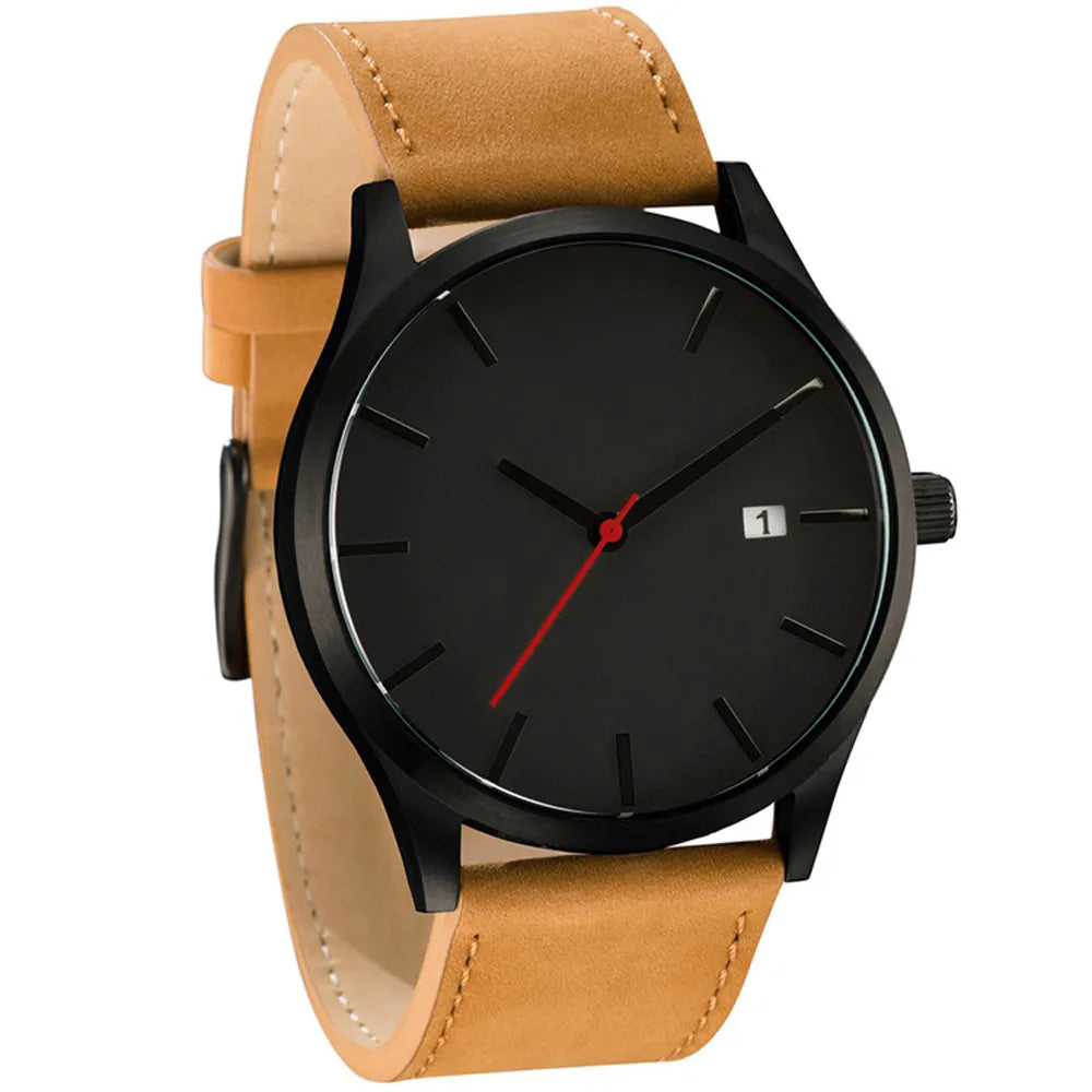 Relogio Masculino Sports Men's Wristwatches Leather Male Clock Minimalistic Watches Famle Quartz Simple Designer Reloj Hombre