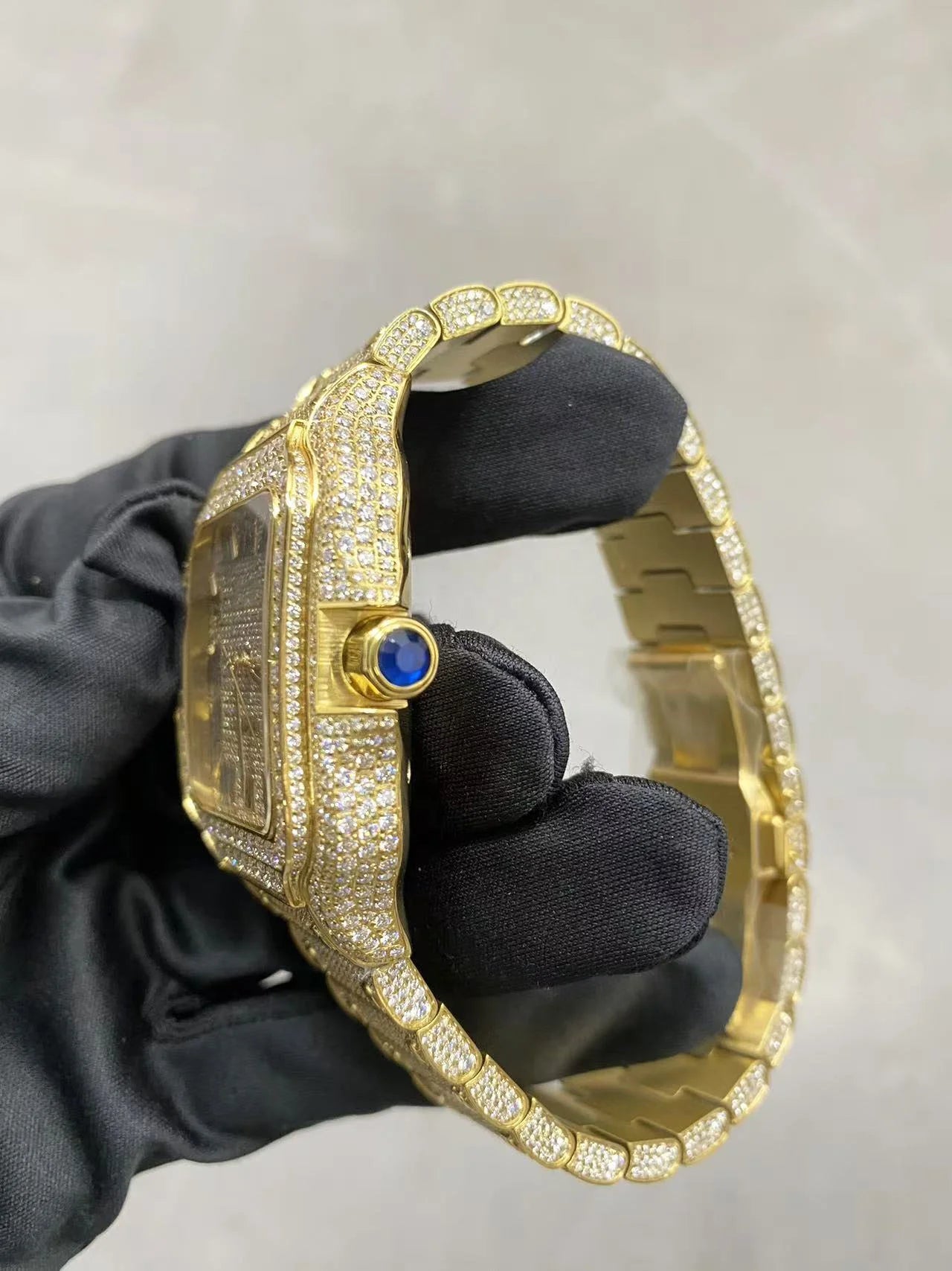 Wholesale Sport Luxury Iced Out Watches Men Women Hip Hop VVS D Colour Moissanite Watches Automatic Mechanical Watches