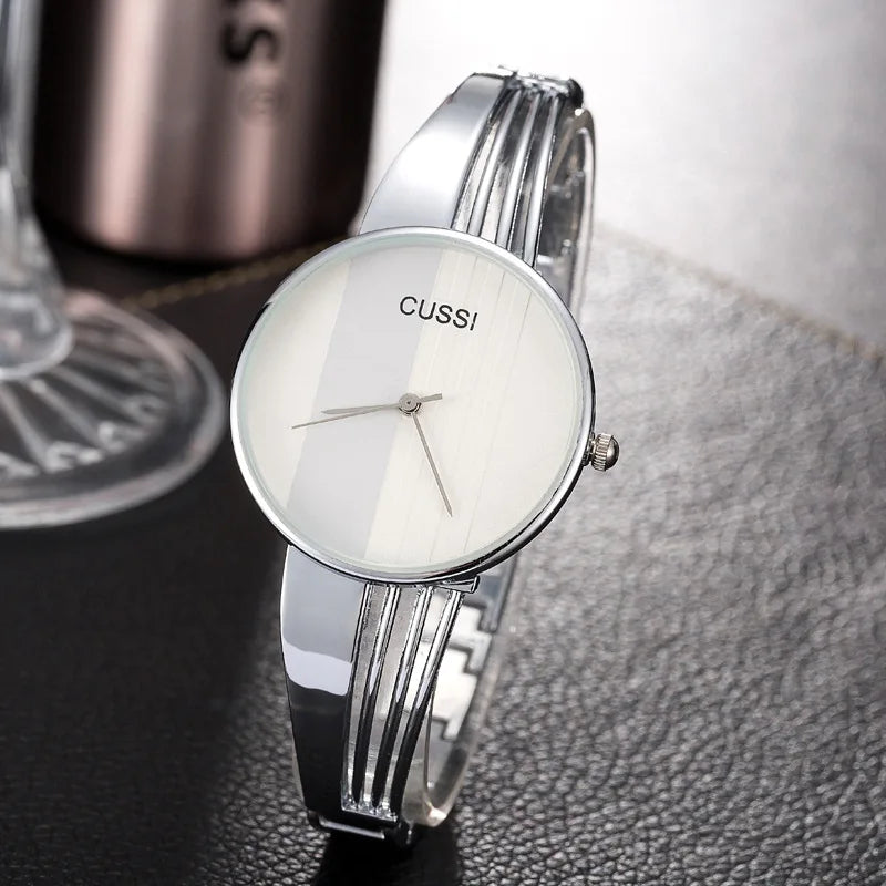 CUSSI Top Brand Womens Watch Quartz Wristwatch Luxury Ladies Bracelet Watches Dress Watches relogio feminino Classic Reloj Hours