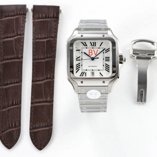 Luxury Brand Watch for Men Automatic BV Factory Santoses Watch Mechanical Citizen 9015 Movement Cartierable Wristwatches