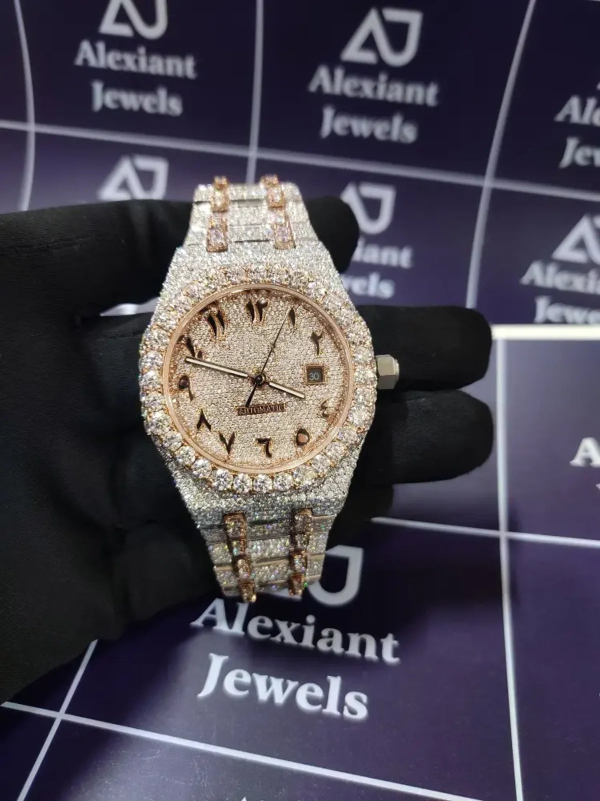 Automatic Mechanical Watches Swiss Movement Luxury Iced Out Watch Men Women Designers Hip Hop VVS D Colour Moissanite Watches