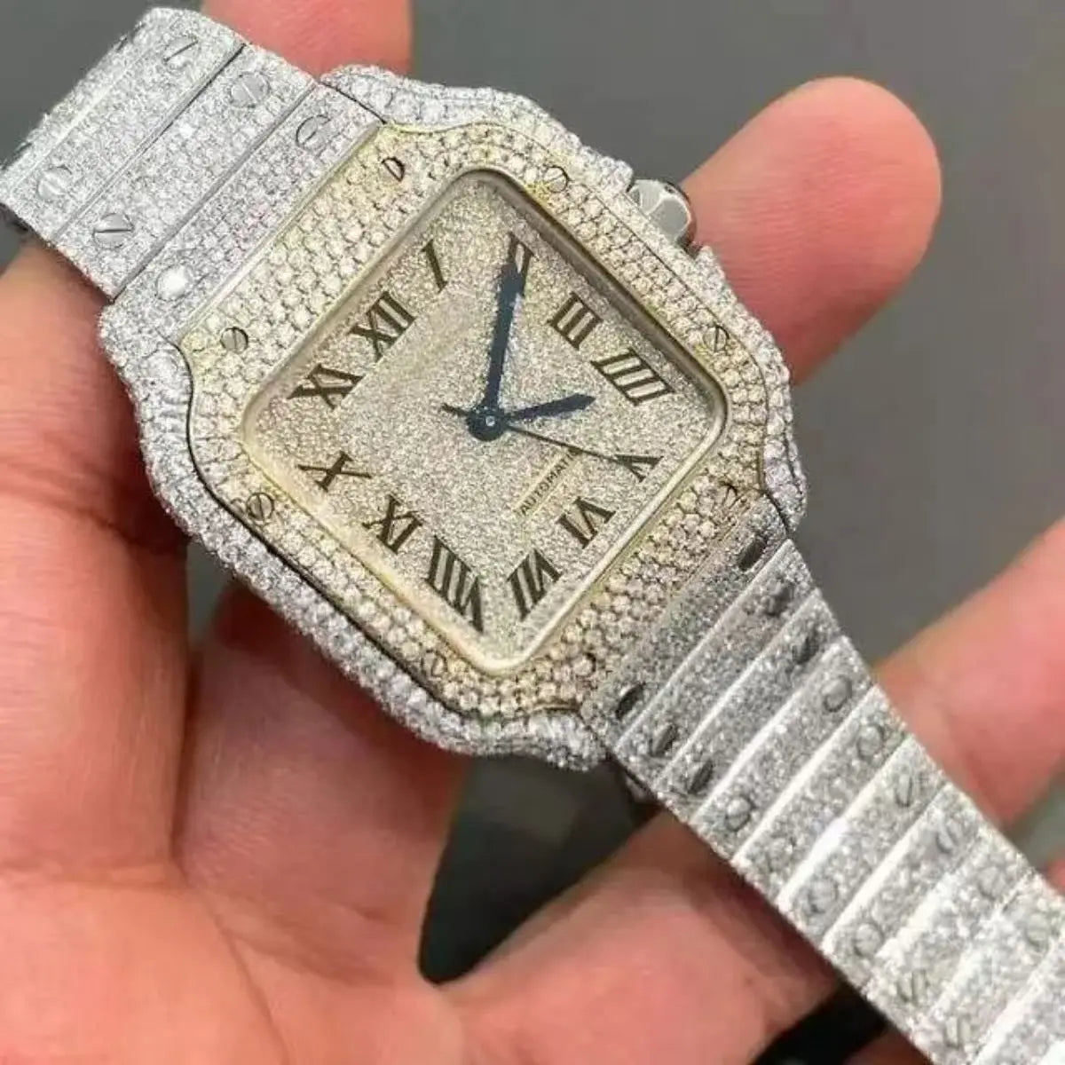 Wholesale Factory VVS Moissanite Diamond Watches Arabian Studded Wrist Iced Out Watch for Gift Hip Hop Iced Out Brand Watches