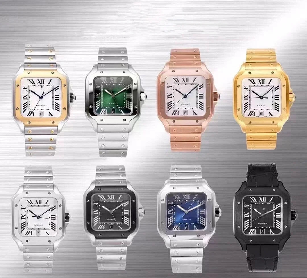 TOP Luxury Brand Watch for MenAutomatic BV Factory SantosesMechanical Citizen 9015 MovementWatch Cartierable Wristwatches