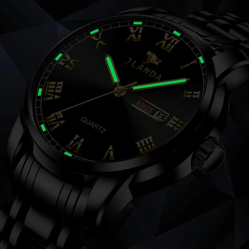 Relojes Hombre Top Brand Watches Men Quartz Business Sport Watches Luxury Gold Stainless Steel Waterproof Date Wrist Watch