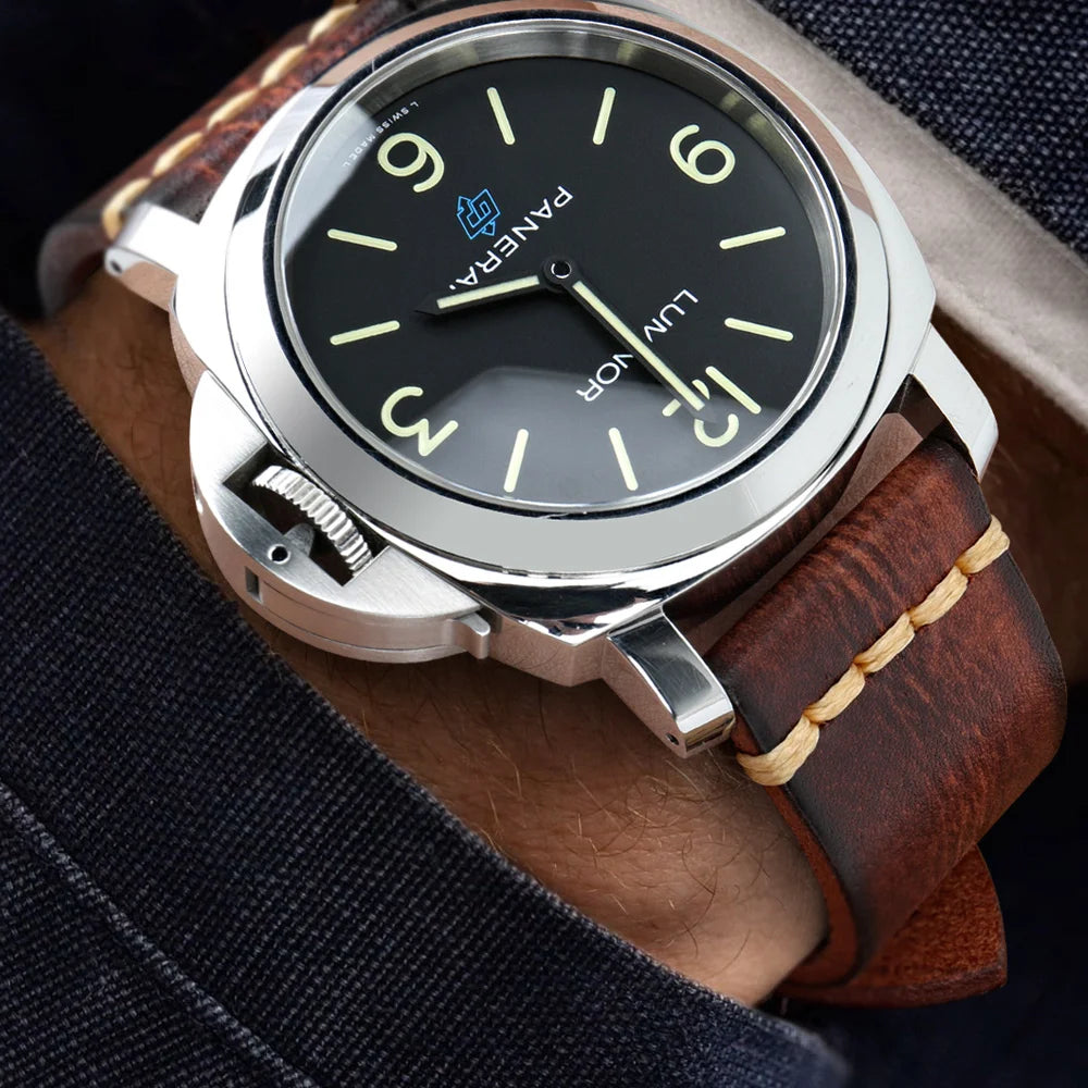 Leather Strap For rolex_watch man Watchband Galaxy Watch Strap 18mm 20mm 22mm 24mm Watch Band Wrist Bracelets Roes Gold Buckle