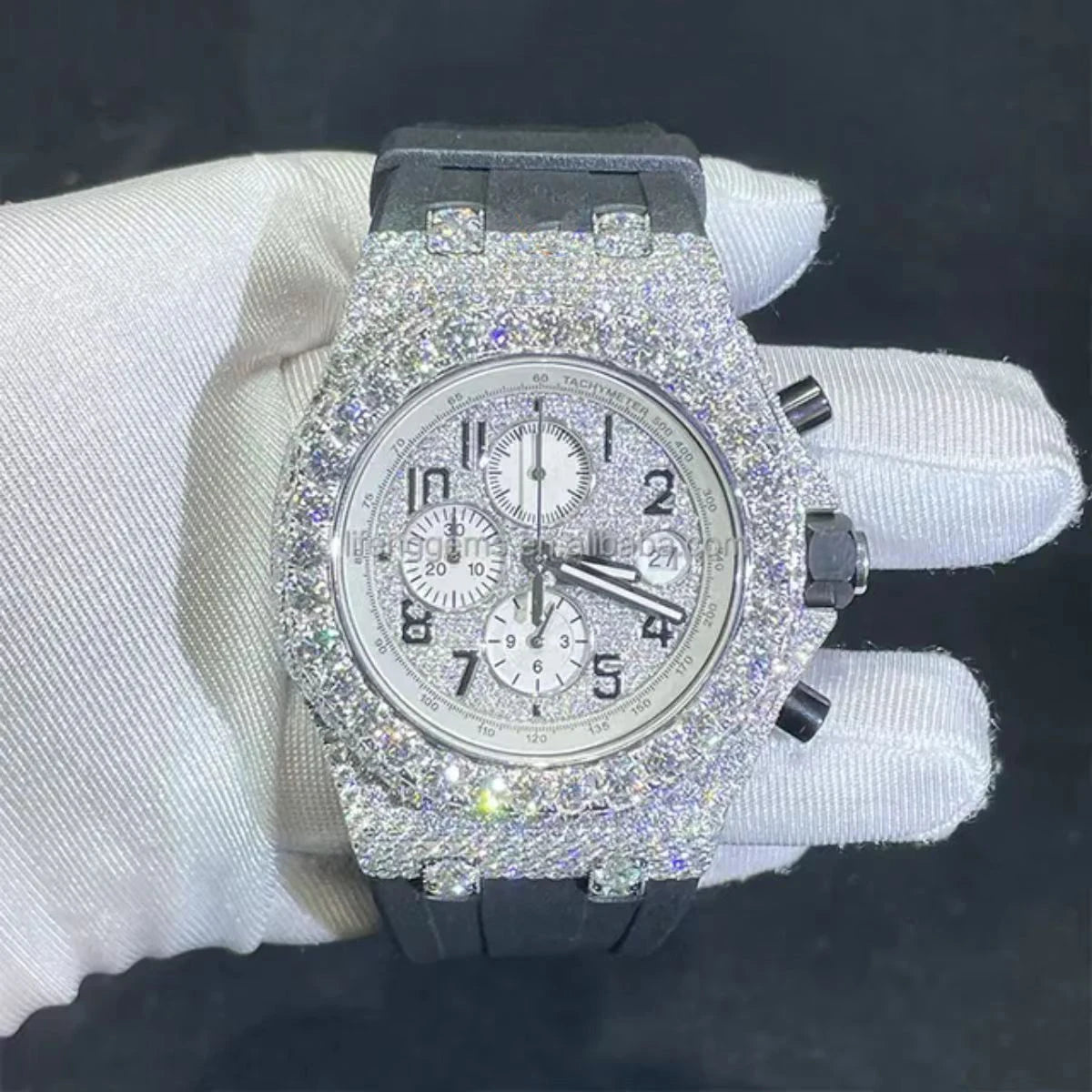 Automatic Mechanical Watches Swiss Movement Luxury Iced Out Watch Men Women Designers Hip Hop VVS D Colour Moissanite Watches