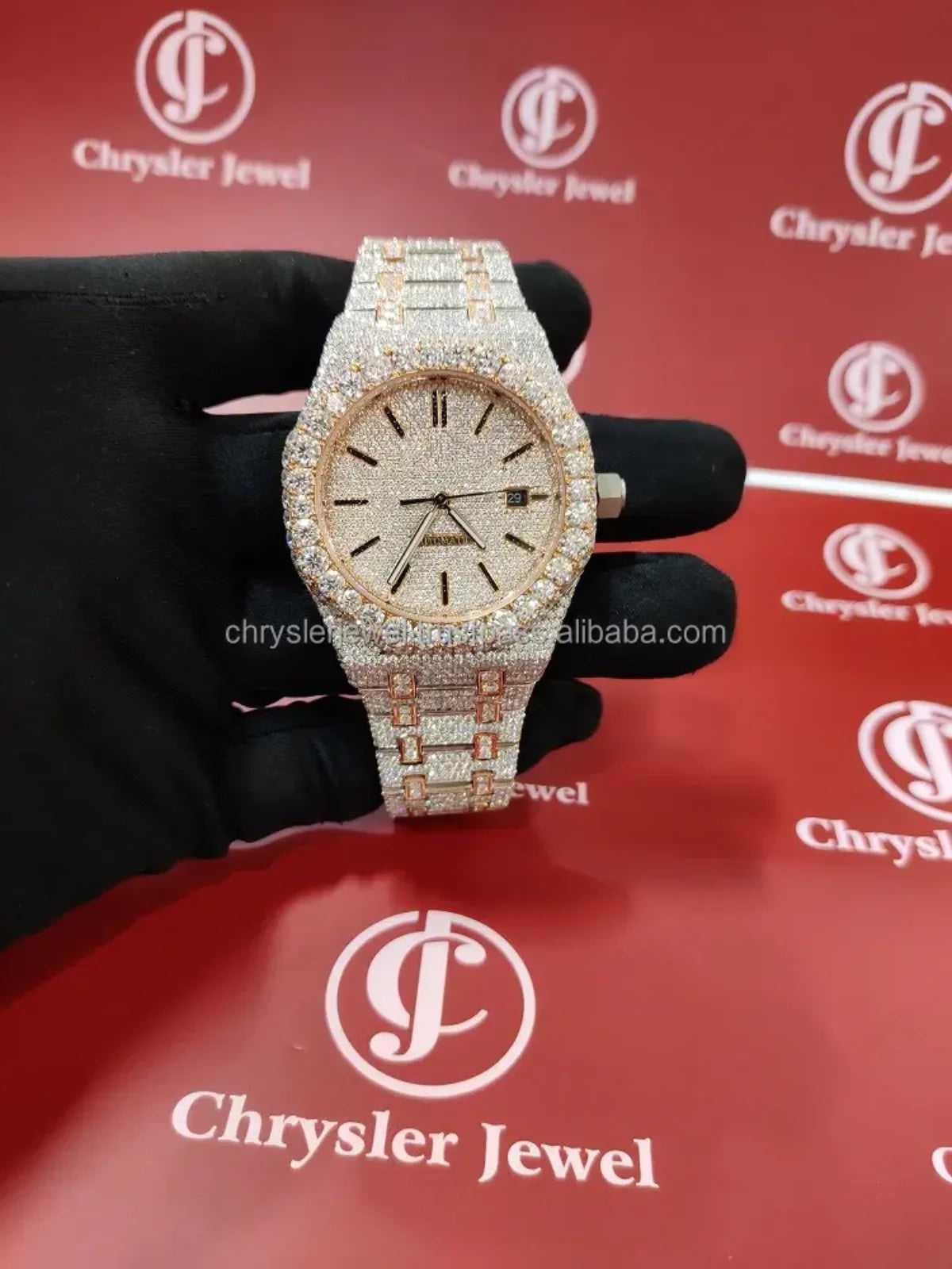 Automatic Mechanical Watches Swiss Movement Luxury Iced Out Watch Men Women Designers Hip Hop VVS D Colour Moissanite Watches