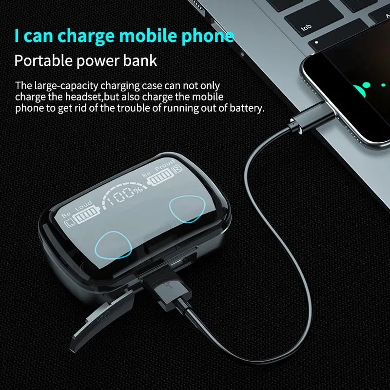 M10 TWS Wireless Headphones Bluetooth Earphone with Charging Box LED Sports Stereo  Earbuds Headsets auriculares for Xiaomi
