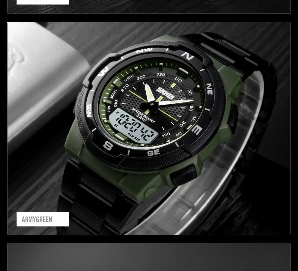 SKMEI 1370 Luxury Full Steel Business Waterproof Watch Relogio Masculino Watch Men Fashion Sport Quartz Clock Mens Watches