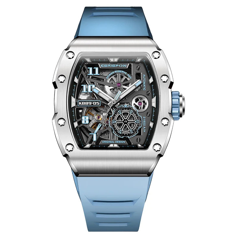 2025 Top Brand Original Automatic Watch for Men High-end Luxury Hollow Out Chronograph Waterproof Mens Mechanical Watches Reloj