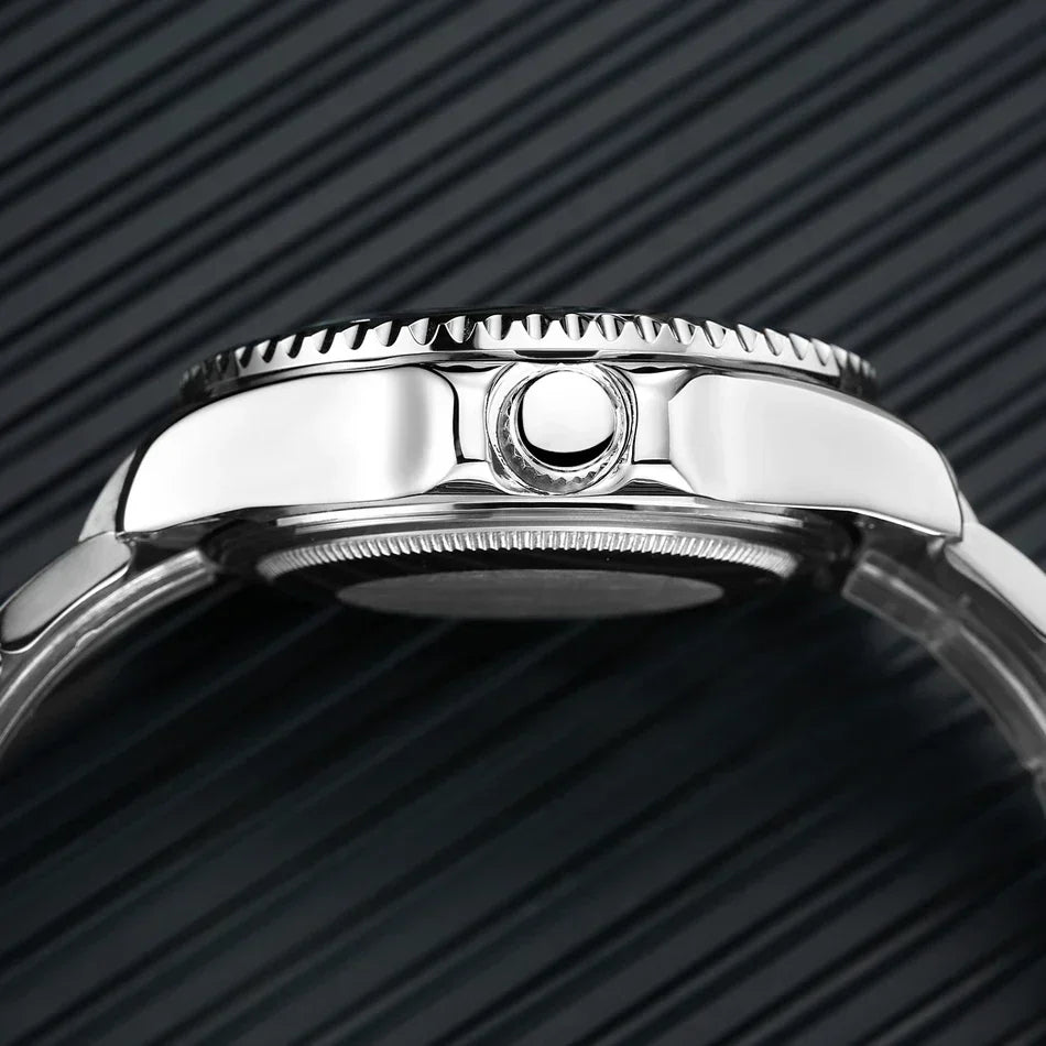 Automatic Watches for Men Mechanical Self Wind Movement Stainless Steel Gold Gradient Black Blue Date Reloj Hombre Baratos