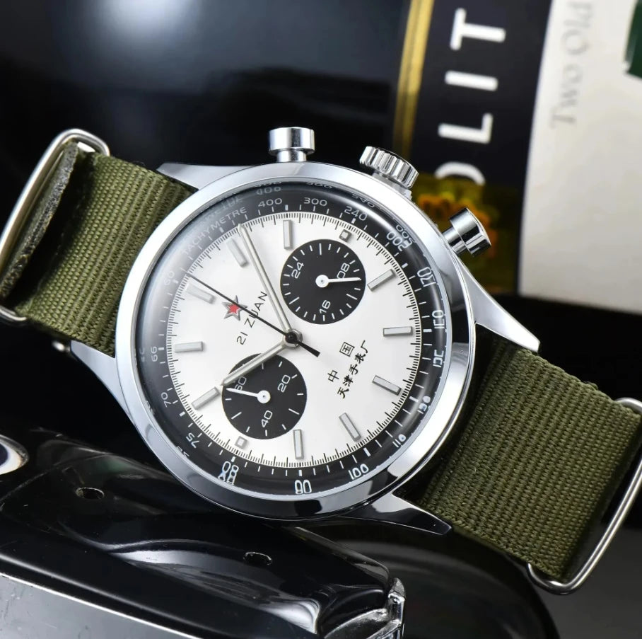 Men's watches 1963 pilot automatic watch 42mm waterproof retro quartz chronograph vintage dress watch