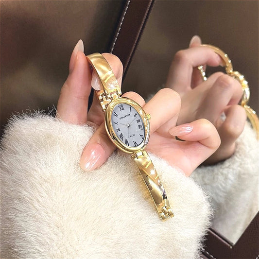 Famous Brand Women Oval Dial Quartz Watches Luxury Ladies Bracelet Strap Wristwatch Relogio Montre Femme Dropshipping Clock