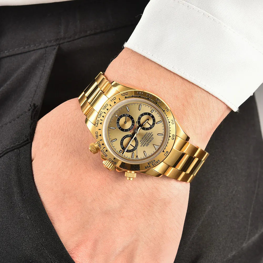 Luxury men's watch New Chronograph Equation Racing Men Automatic Mechanical Watch Waterproof 10ATM Sapphire 4801 4130 Movement