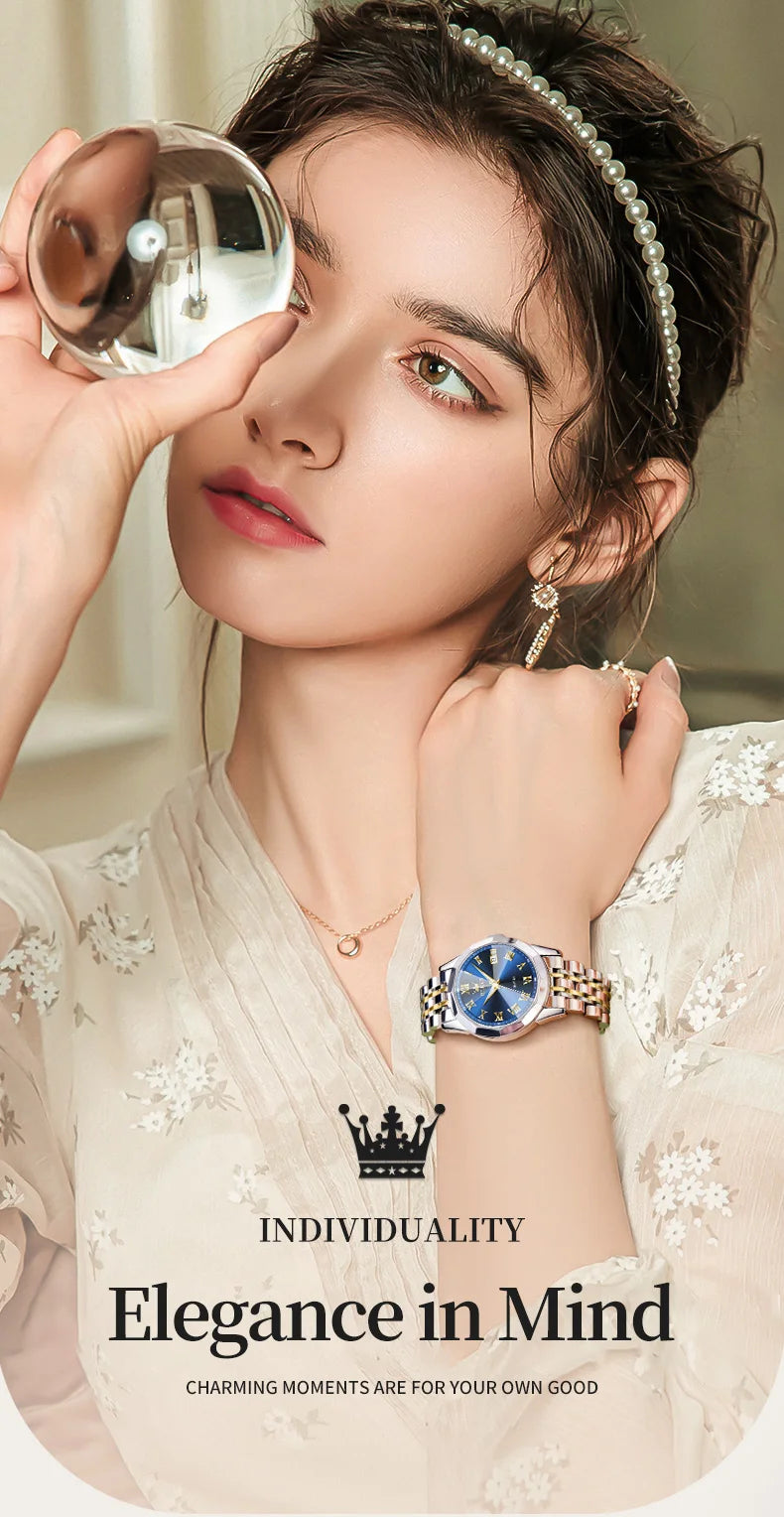 OLEVS Top Brand Original Watch for Women Best Selling Fashion Lady Wrist Watch New Waterproof Luminous Luxury Women Quartz Watch