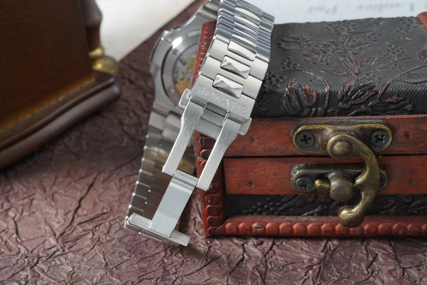 ROKATIE 2024 Luxury 9015 Japanese Movement Stainless Steel Watch 38mm Case Luminous Feature Day 50m Waterproof Watches for men