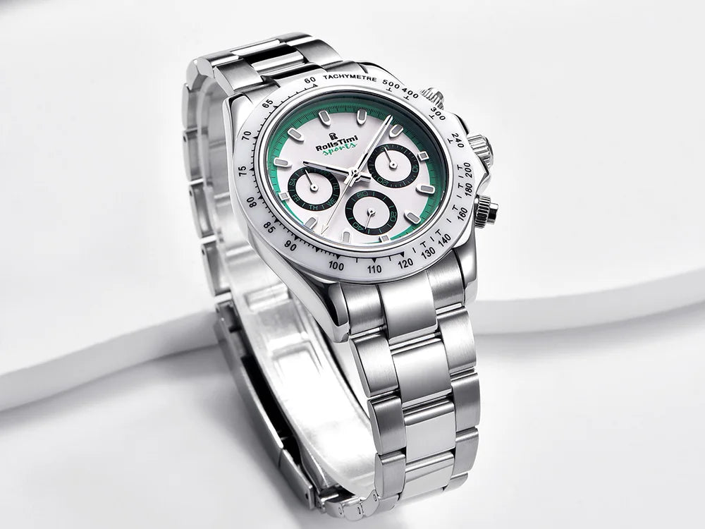 2025 new men's watch mechanical watch for Man RollsTimi top brand fashion automatic watch ceramic bezel stainless steel gift box