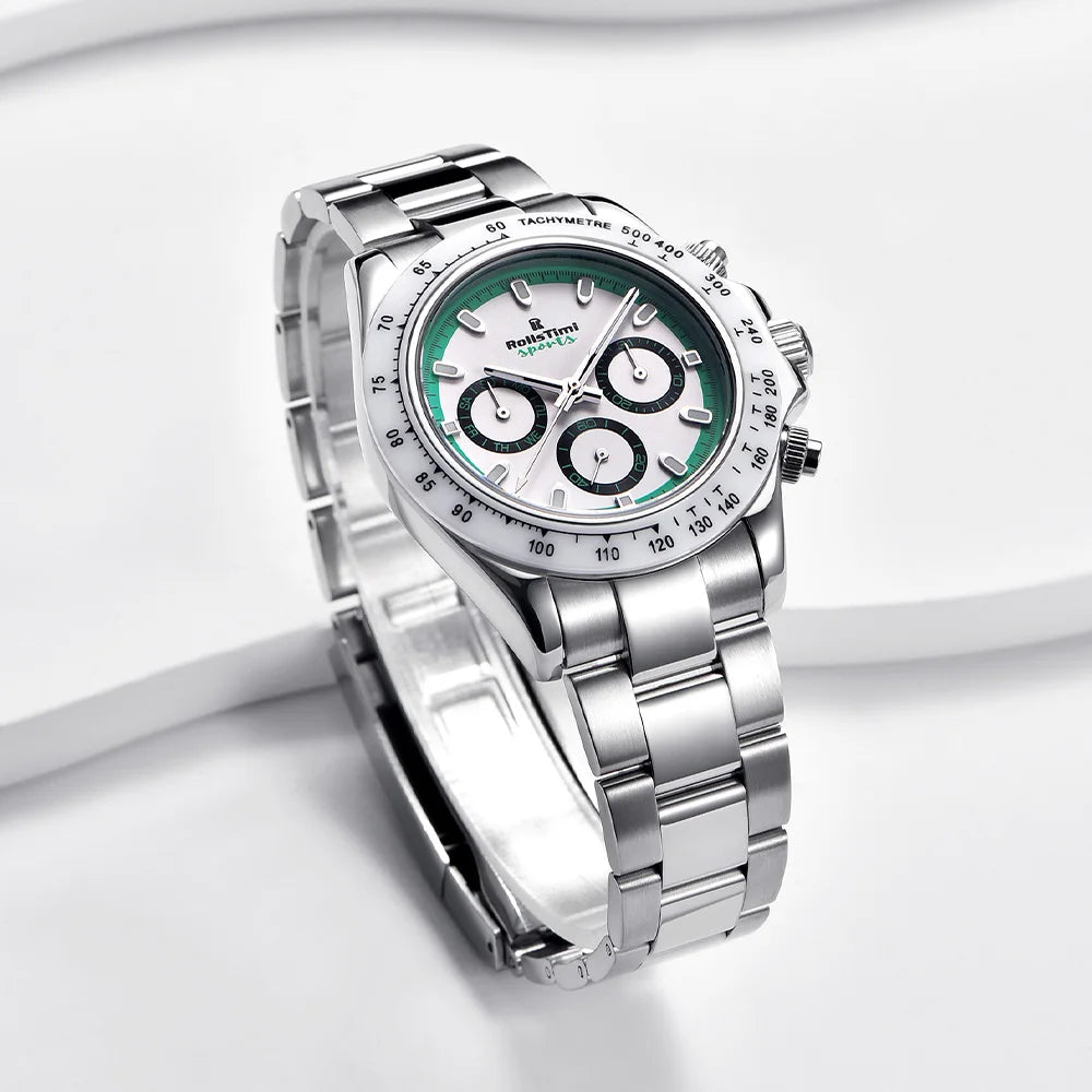 2025 new men's watch mechanical watch for Man RollsTimi top brand fashion automatic watch ceramic bezel stainless steel gift box