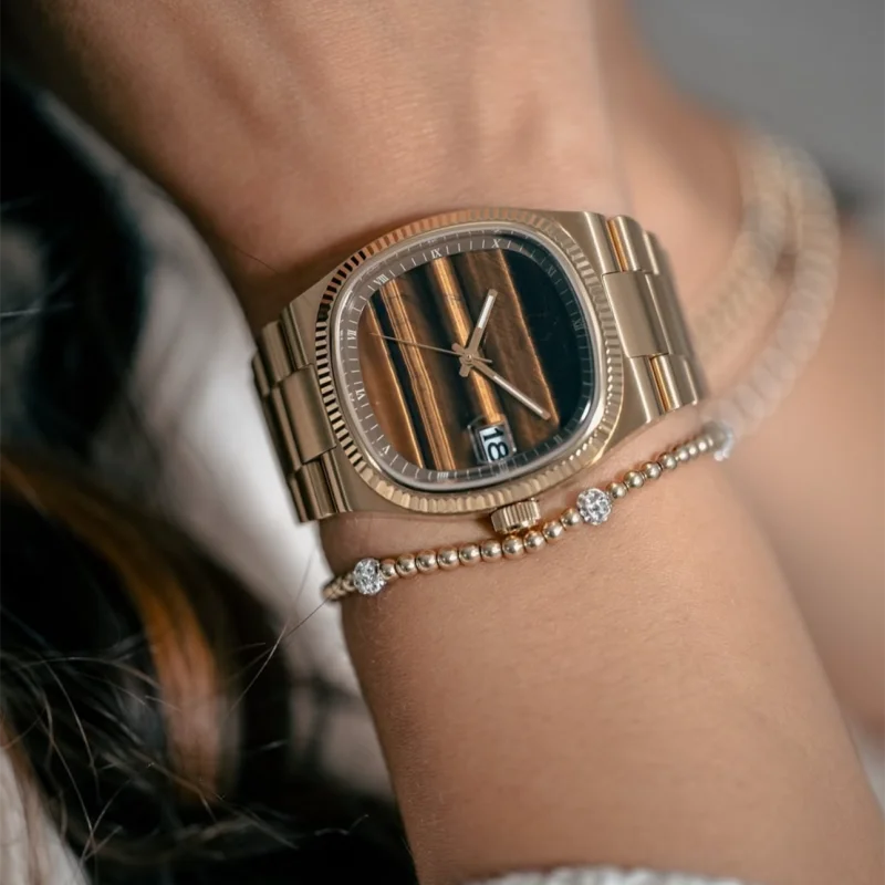 2025 new men's watch brand genuine light luxury gift stainless steel strap waterproof quartz watch high quality men's watch