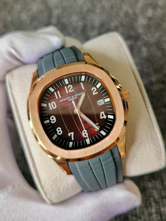 Specht&Sohne Luxury Fashion Business Sports Men's Watch Miyota8215 Motor Waterproof Luminous Grey  Tape Watch Relogio Masculino